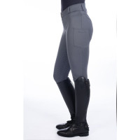 Ruby-Reithose mit Vollbesatz aus Silikon HKM Grau