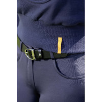 Leder-Gürtel Beth HKM Schwarz / silbern Leder-Gürtel Beth HKM Schwarz / silbern