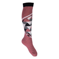 Strümpfe Barcelona HKM Rot / Schwarz