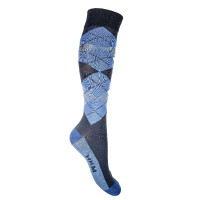 Socken Check Classico HKM Dunkelblau / Mittelblau, altes Modell