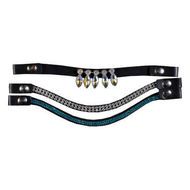 Stirnbänder Hobby Horsing 3er-Set HKM Blau / silbern