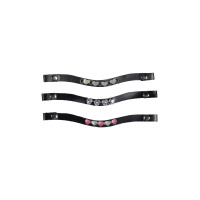 Stirnbänder Hobby Horsing 3er-Set HKM Rosa / Silberfarben