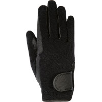 Winterhandschuhe aus Kunstleder HKM Schwarz