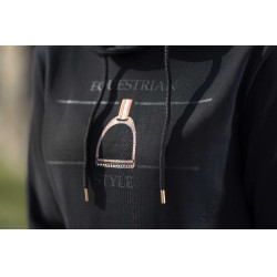 Hoody Equine Sports Style HKM Schwarz / Roségold Hoody Equine Sports Style HKM Schwarz / Roségold