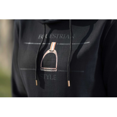 Hoody Equine Sports Style HKM Schwarz / Roségold Hoody Equine Sports Style HKM Schwarz / Roségold