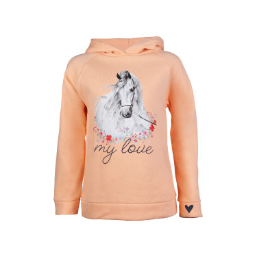 Hoody Horse Spirit HKM Aprikose Orange