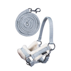 Halfter und Führstrick Hobby Horsing HKM Grau Halfter und Führstrick Hobby Horsing HKM Grau