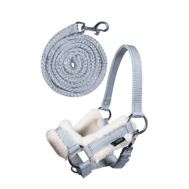 Halfter und Führstrick Hobby Horsing HKM Grau Halfter und Führstrick Hobby Horsing HKM Grau