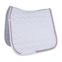 Roségold Glamour Style HKM Schabracke Weiß Weiß Roségold Glamour Style HKM Schabracke Weiß Weiß