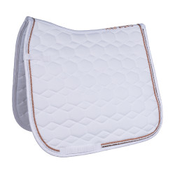 Roségold Glamour Style HKM Schabracke Weiß Weiß Roségold Glamour Style HKM Schabracke Weiß Weiß