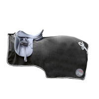 Polar fleece uitrijdeken HKM Schwarz