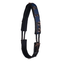 Longiergurt Rosegold Glamour Style HKM Dunkelblau