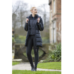Lange 2-in-1-Daunenjacke Dakota HKM Schwarz