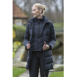 Lange 2-in-1-Daunenjacke Dakota HKM Schwarz
