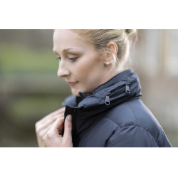 Lange 2-in-1-Daunenjacke Dakota HKM Schwarz