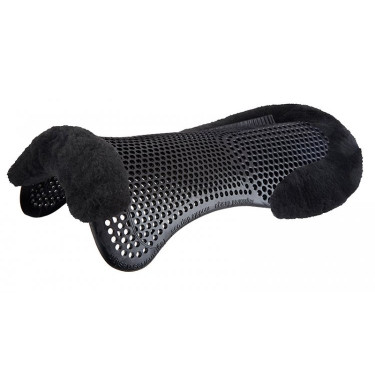 Gel- und Lammfell-Stoßdämpfer Hinterer Erhöhungskeil Acavallo Schwarz