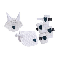 Wedstrijdset Cuddle Pony HKM Weiß / Rot Weiß Wedstrijdset Cuddle Pony HKM Weiß / Rot Weiß