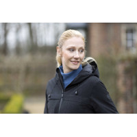 Lange wasserdichte Jacke Hillary HKM Schwarz Lange wasserdichte Jacke Hillary HKM Schwarz