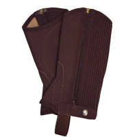 Mini-Chaps aus Nubukleder HKM Dunkelbraun