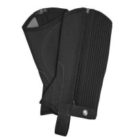 Mini-Chaps aus Nubukleder HKM Schwarz