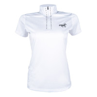 Turnier-Poloshirt High Function HKM Weiß