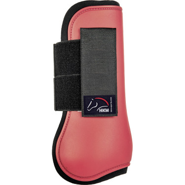 HKM Premium Gamaschen für Vorderbeine HKM Rot / Schwarz