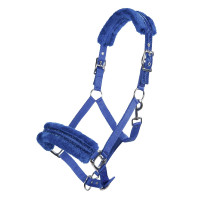 Nylonhalfter Glitter mit Fleecepolsterung HKM Königsblau