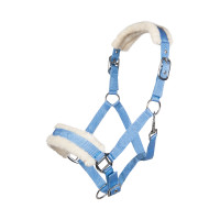 Halfter Bischofshofen Teddy-Polsterung HKM Himmelblau