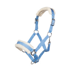 Halfter Bischofshofen Teddy-Polsterung HKM Himmelblau