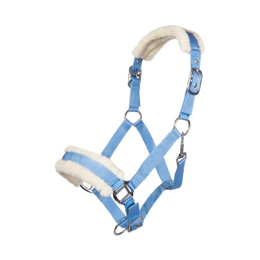 Halfter Bischofshofen Teddy-Polsterung HKM Himmelblau
