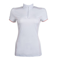Turnier-Poloshirt Equilibrio Style HKM Weiß Weiß Turnier-Poloshirt Equilibrio Style HKM Weiß Weiß