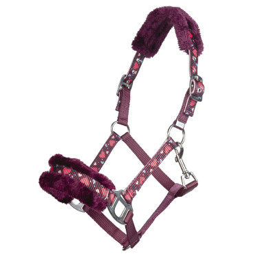 Halfter Heart HKM Dunkelrot