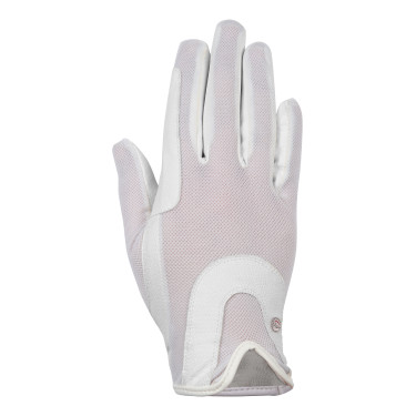 Grip Mesh Handschuhe HKM Weiß Weiß Grip Mesh Handschuhe HKM Weiß Weiß