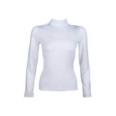 Wettkampf-Poloshirt Monaco langarm HKM Weiß Wei&amp;amp;amp;amp;amp;szlig;