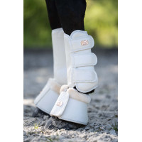 Dressurgamaschen Edinburgh hinten HKM Brandy Braun