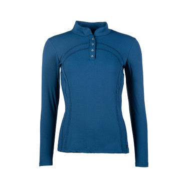 Langarm-Polo Port Royal HKM Dunkelblau