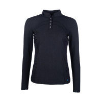 Langarm-Polo Port Royal HKM Schwarz