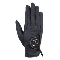 Handschoenen Competition HKM Schwarz / Rosa