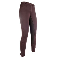 Pantalon Basic Belmtex Grip fond 3/4 HKM Marron foncé / marron foncé