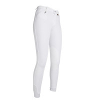 Penny Easy Reithose mit Stoff-Kniebesatz HKM Weiß / weiß Weiß
