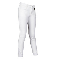 Kids Easy Reithose mit Silikonbesatz HKM Weiß Weiß Kids Easy Reithose mit Silikonbesatz HKM Weiß Weiß
