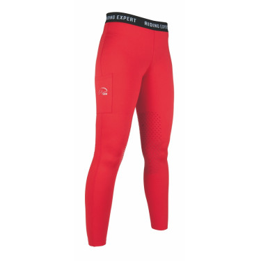 Leggings Wien Style Silikon-Besatz HKM Rot