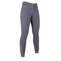 Reithose Equilibrio Style mit Vollbesatz aus Silikon HKM Dunkelgrau