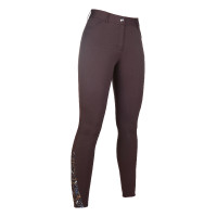 Allure-Reithose mit Vollbesatz aus Silikon HKM Dunkelbraun