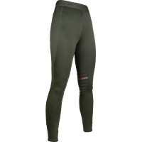 Leggings Sport mit Besatz aus Stoff HKM Dunkelgrün Grün Leggings Sport mit Besatz aus Stoff HKM Dunkelgrün Grün