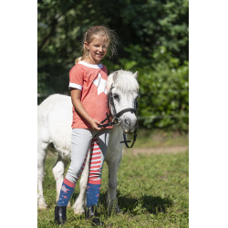 Hose Bibi&Tina Vollbesatz Silikon HKM Hellgrau