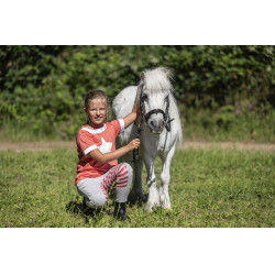 Hose Bibi&Tina Vollbesatz Silikon HKM Hellgrau