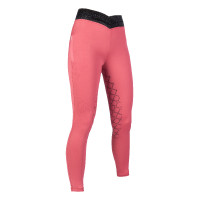 Reitleggings Ruby Vollbesatz Silikon HKM Rost