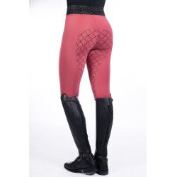 Reitleggings Ruby Vollbesatz Silikon HKM Rost Braun