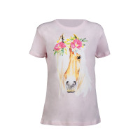 Kinder-T-Shirt Flower Horse HKM Pink